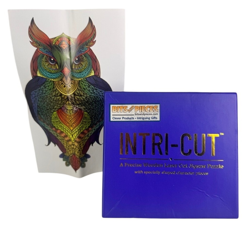 Bits and Pieces Intri-Cut Owl Wooden Laser Cut Jigsaw Puzzle 146pc 49132 Multi